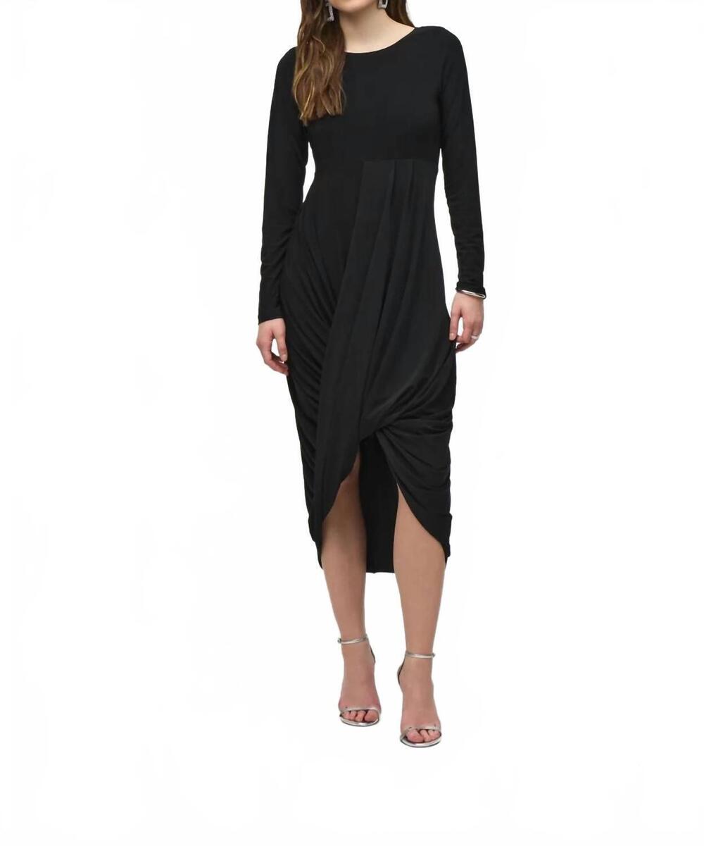 NEW JOSEPH RIBKOFF cocoon dress in black
